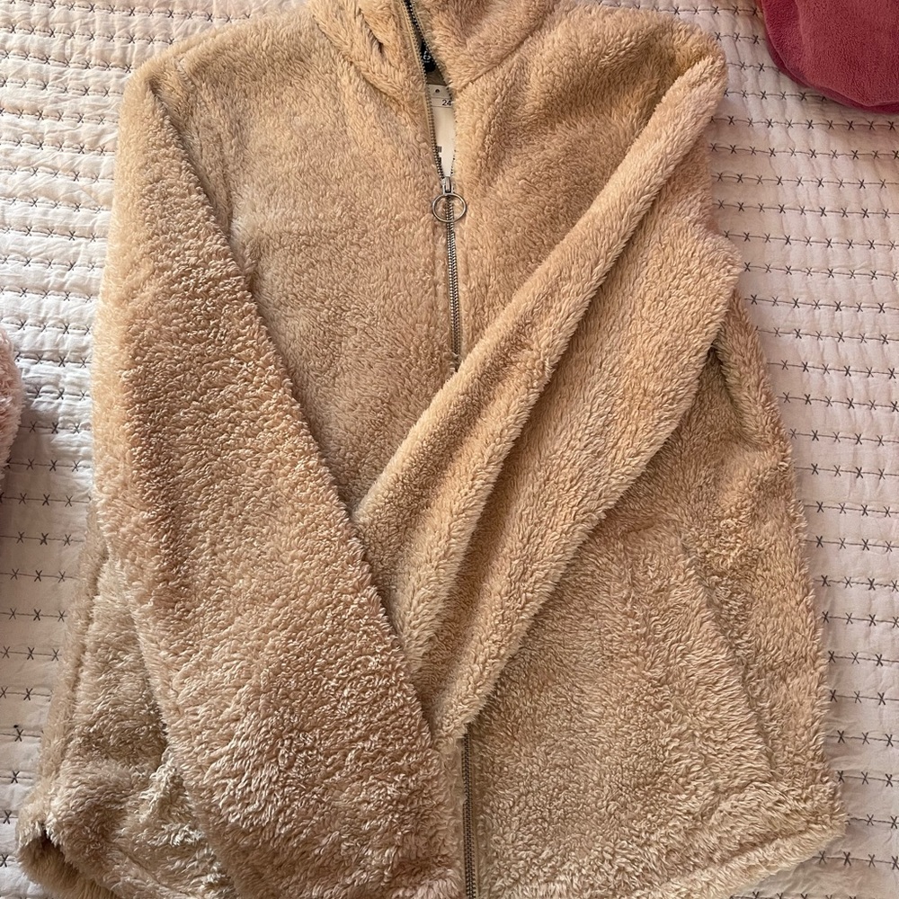 H&M teddy zip up